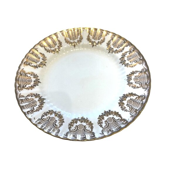 Vintage Paragon Fine Bone China Replacement Salad Plate With Gold Floral Pattern - Picture 2 of 5